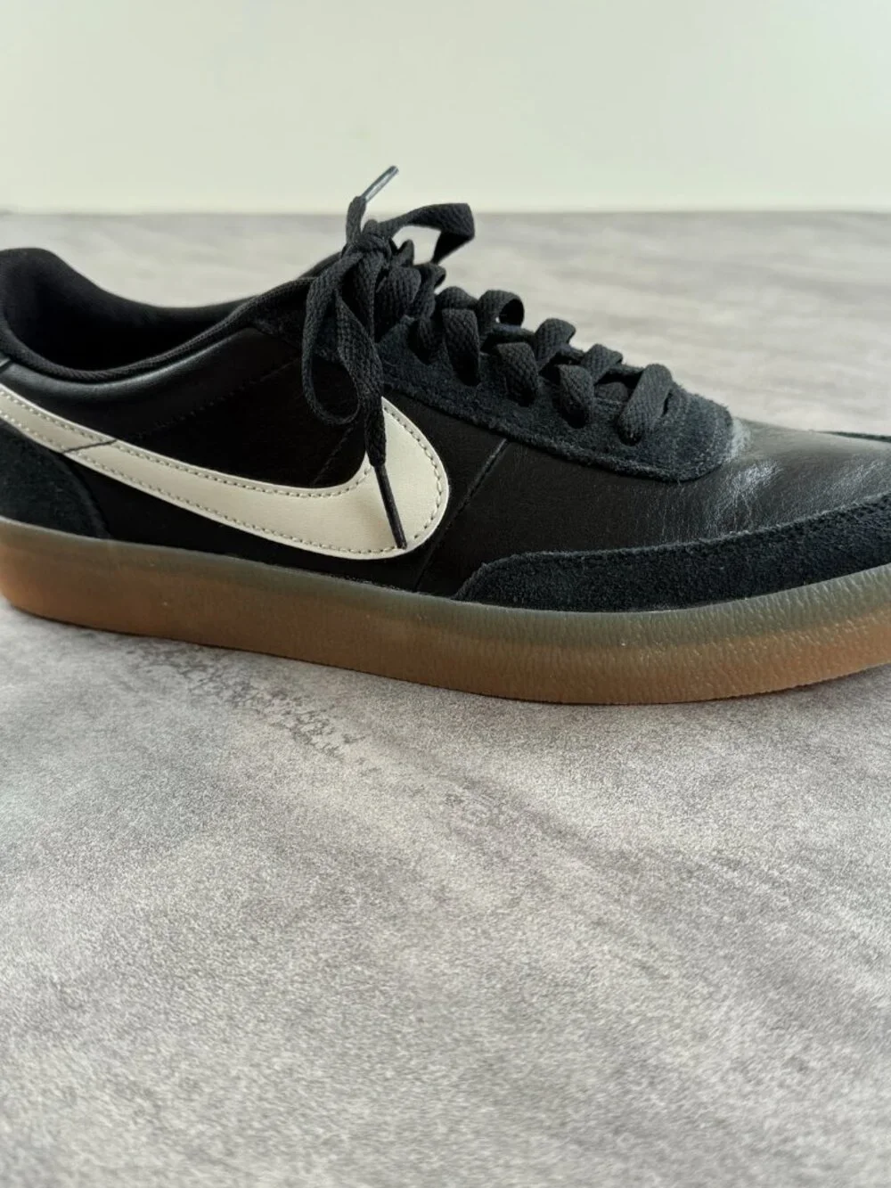 NIKE Sneakers Leather Shoes Size 8.5 Mens or 10 Womens Black Killshot 2 Sz 8.5